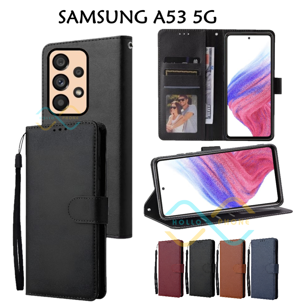 Flip Case Samsung A53 5G Dompet Wallet Leather Case Premium Casing Hp Samsung A53 5G
