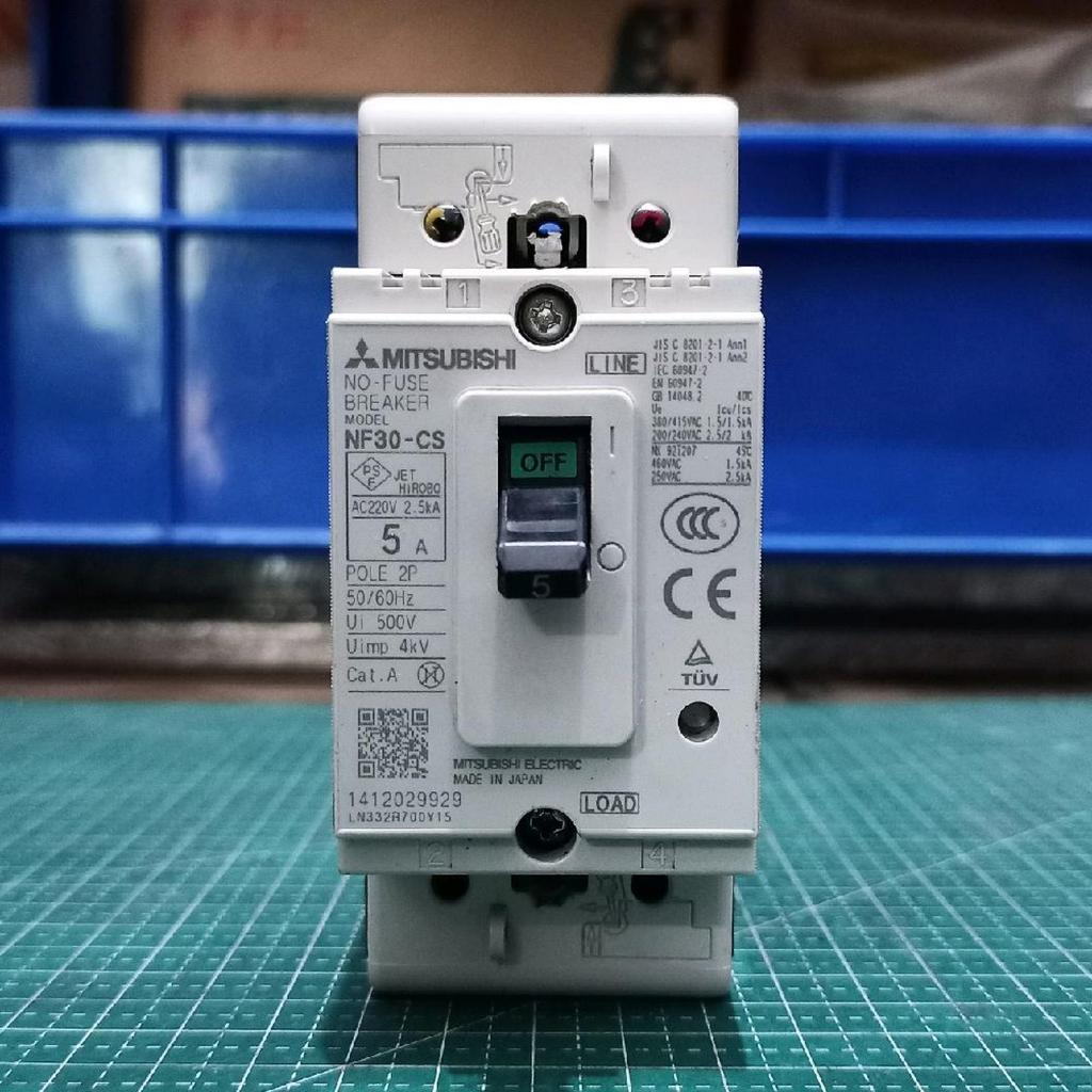 MITSUBISHI NF30-CS 5A 2P No-Fuse Breaker