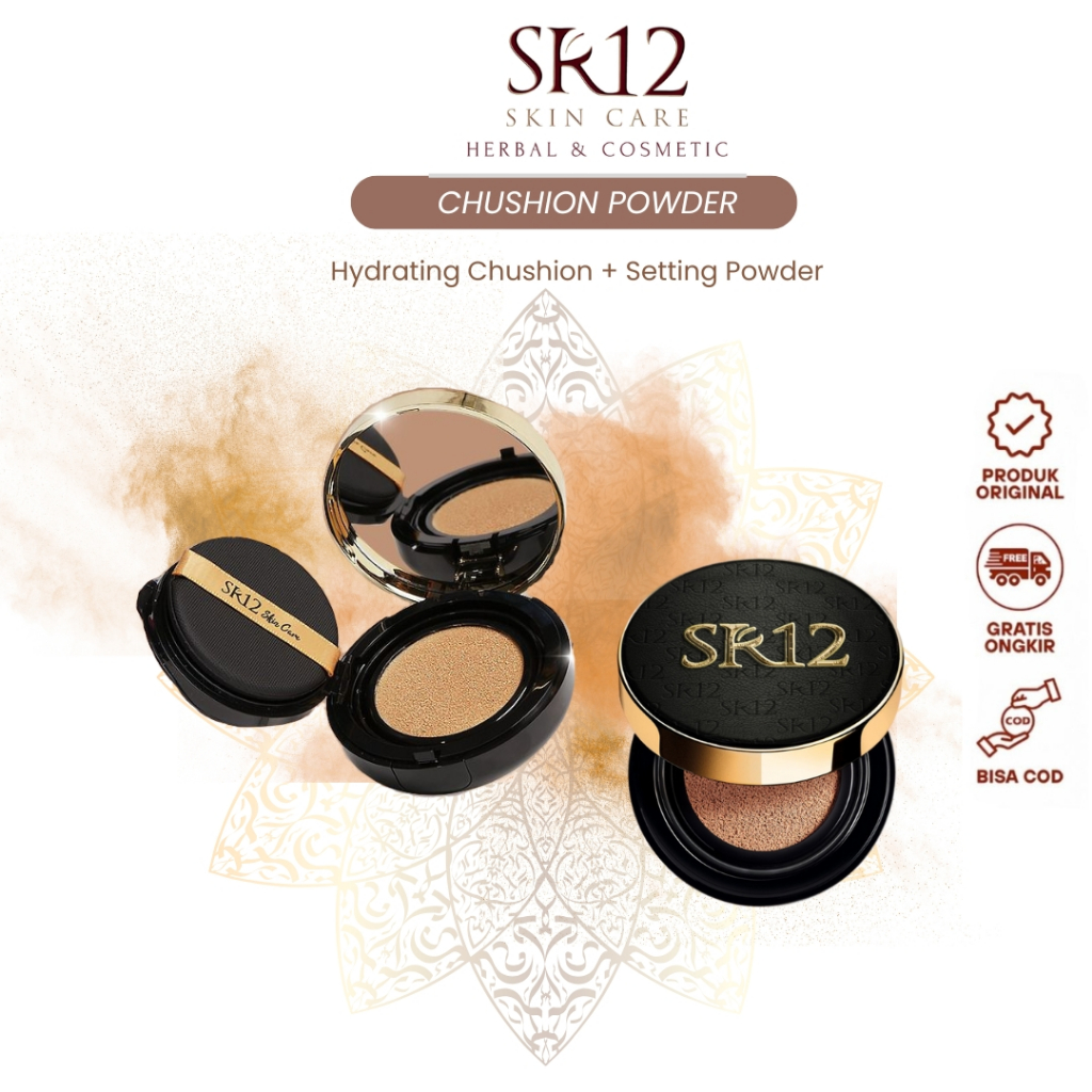 CUSHION SR12 GLOWING TAHAN LAMA ANTI AIR BEDAK PENGANTIN / BEDAK BASAH GLOWING TAHAN LAMA ANTI AIR
