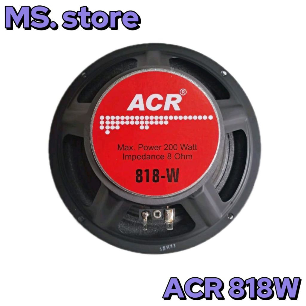 Speaker Acr 8 Inch Woofer 200 Watt Acr 818W Wofer