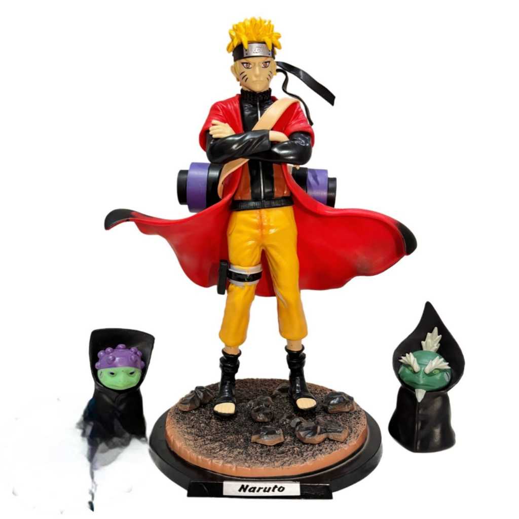 Naruto Shippuden Sage Mode with 2 Frogs 30cm – Action Figure Koleksi Lengkap