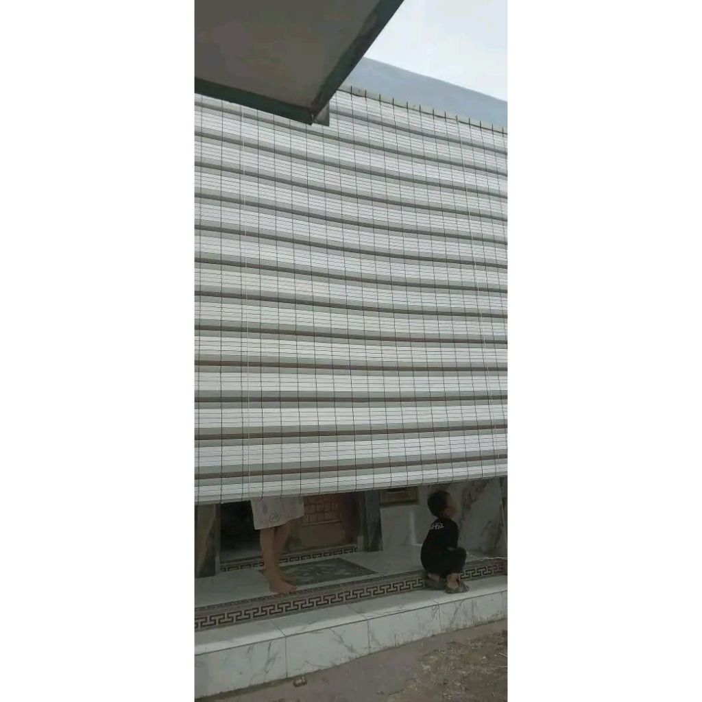 kerey tirai gulung outdoor bahan pvc edjing