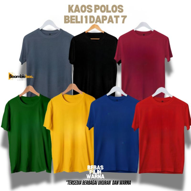 kaos polos 100rb dapat 5