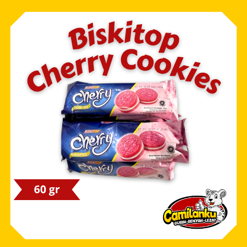 Biskitop cookies rasa cherry dan oreo