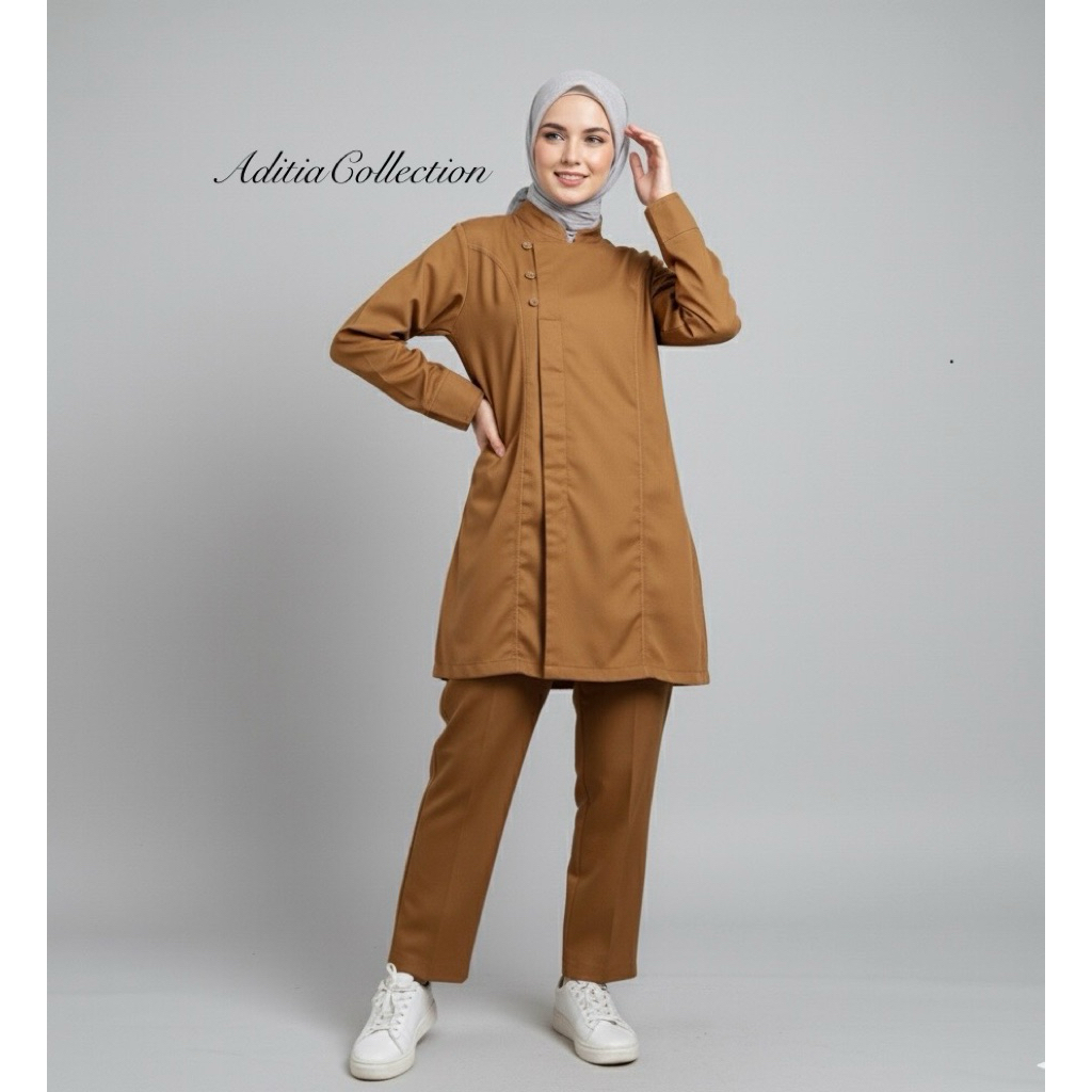 Baju Stelan Tunik Set Celana Pemda /Baju Kerja PNS/ASN