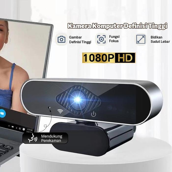 Webcam PC 1080P full HD with Mic USB Kamera/Camera Webcast Live Zoom Meeting Web Cam PC Laptop HP Mu