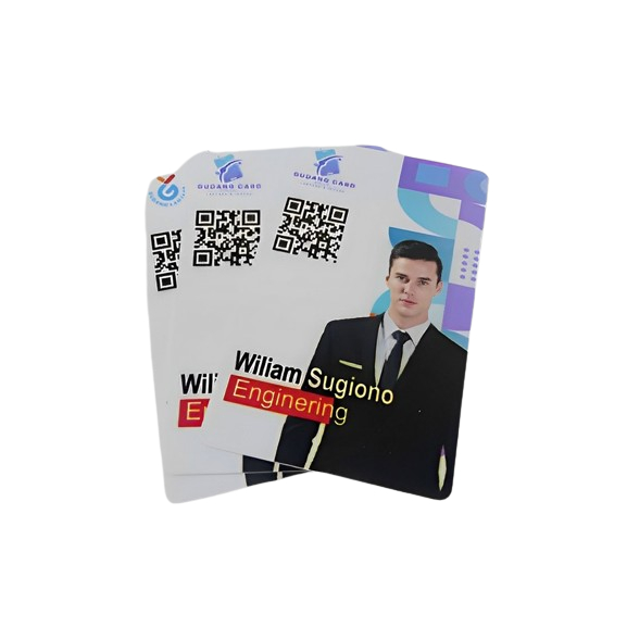 Cetak id card/member card 1 sisi dan 2 sisi PVC laminasi Glossy