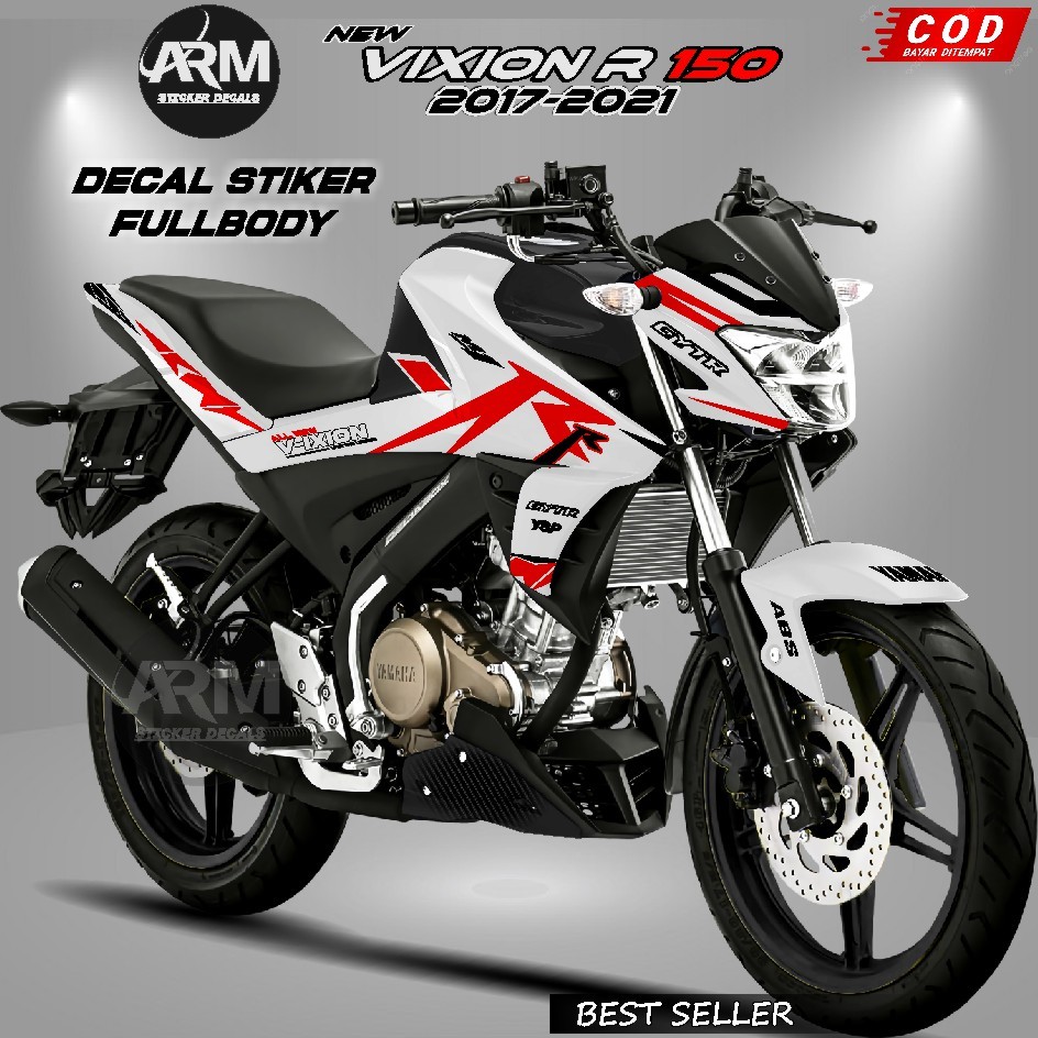 Decal Stiker Vixion R Fullbody Racing 2017-2018 2019 2020 2021, Sticker Variasi Mockup R