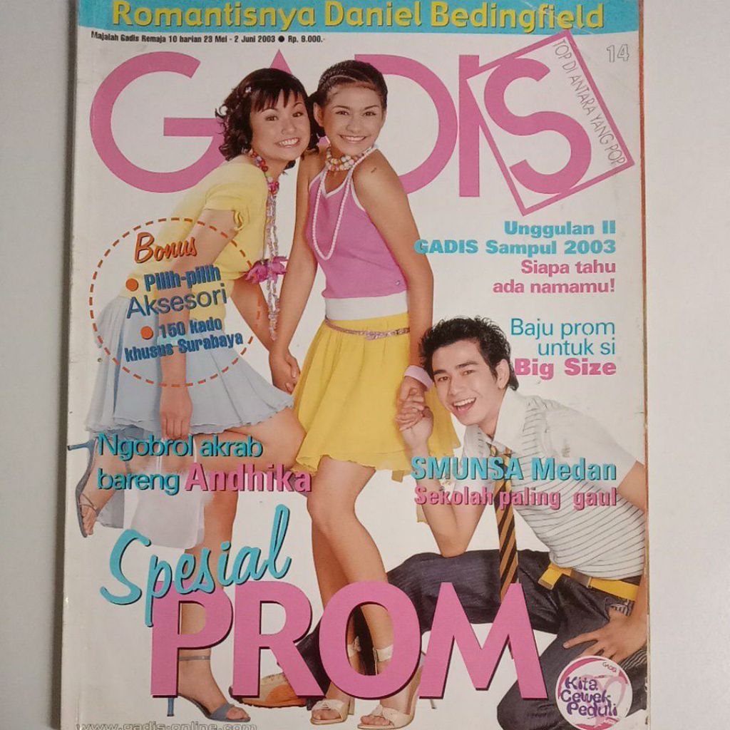 Majalah Gadis Tahun 2003 Cover Raffi Ahmad CS