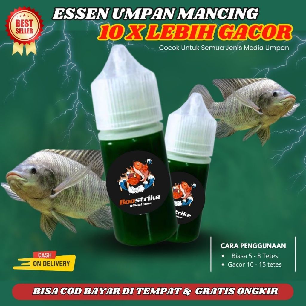 Essen Racikan Ikan Nila Susah Makan Media Pelet Dan Lumut Aroma Pandan Lumut Kepiting | Essen Boostr