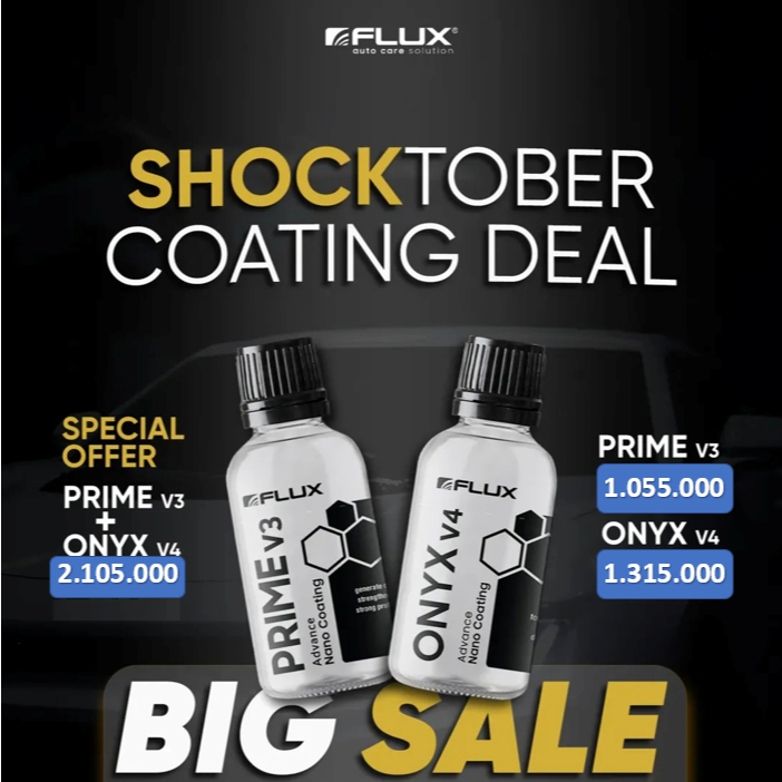 COATING MOBIL MOTOR FLUX ONYX v4 NANO CERAMIC COATING UP TO 3 TAHUN 