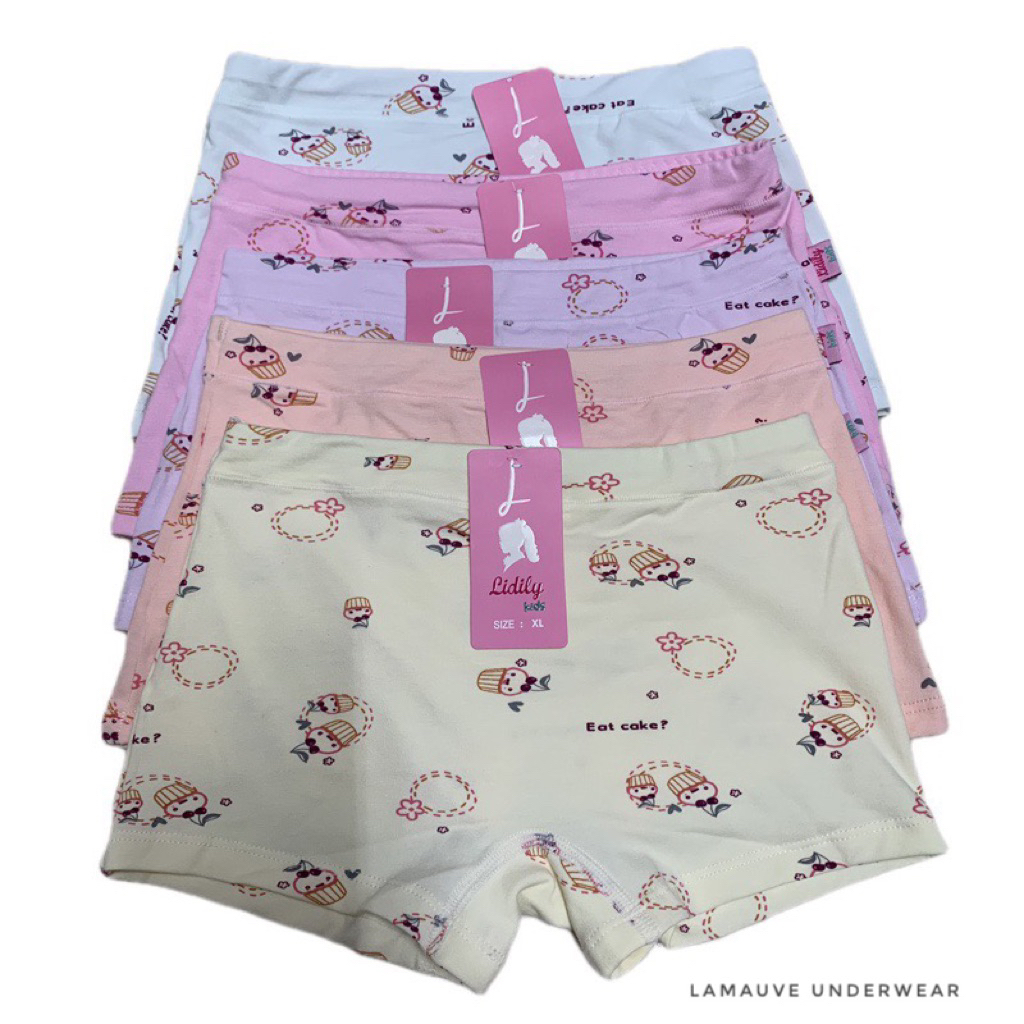 celama dalam anak perempuan model boxer/ boxer anak perempuan/ cd anak lidily/ lydyly kids/ cd anak 