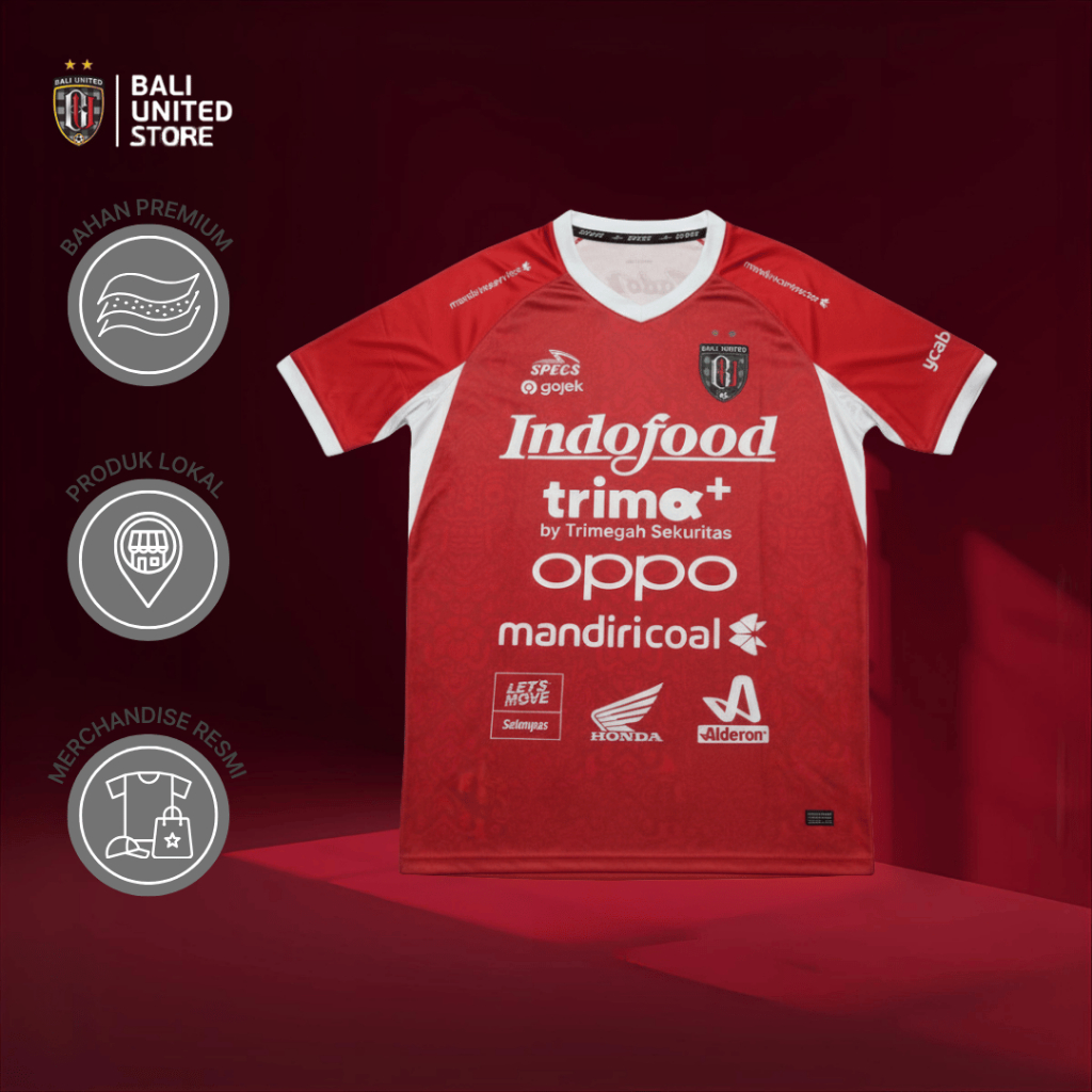 BALI UNITED SUPPORTER VER. Jersey Bali United FC - Home Official Jersey 2025