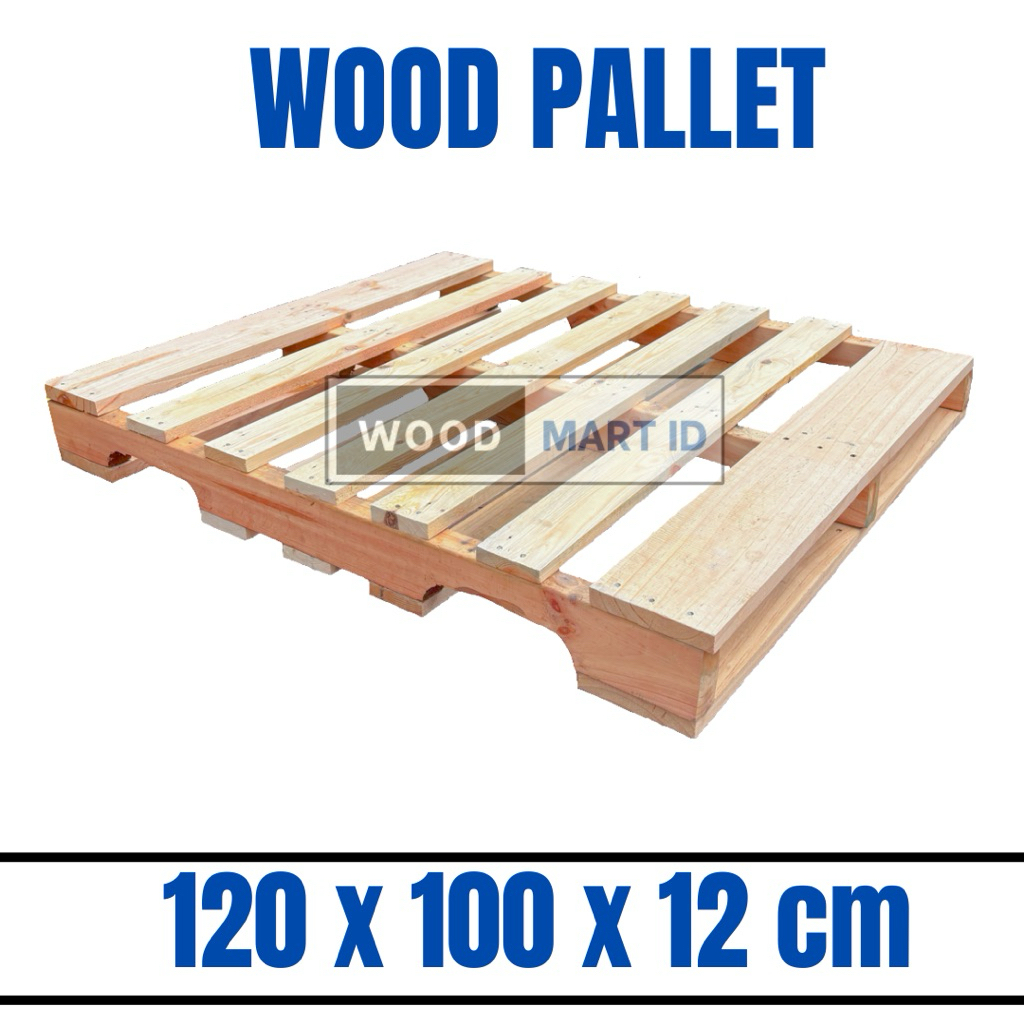 Palet Kayu Baru 120x100x12 cm | Palet Kayu | Wood Pallet | Pallet Kayu New