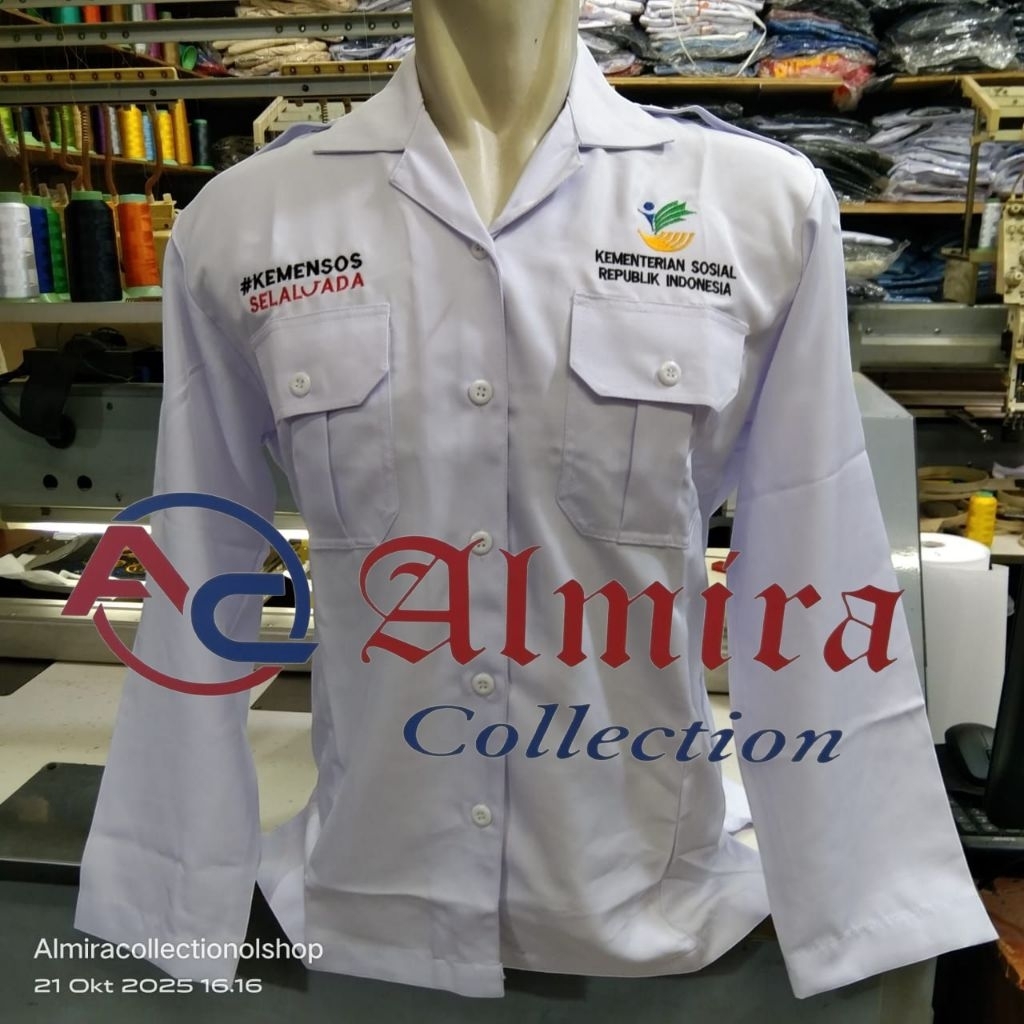 kemeja KEMENSOS RI Selalu ada khusus perempuan seragam Kemensos RI khusus perempuan baju Kemensos ri