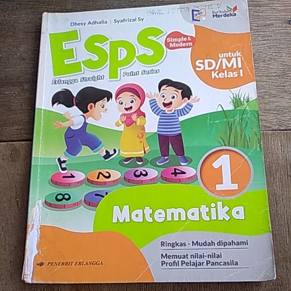 BUKU ESPS MATEMATIKA UNTUK SD KELAS 1 K.MERDEKA