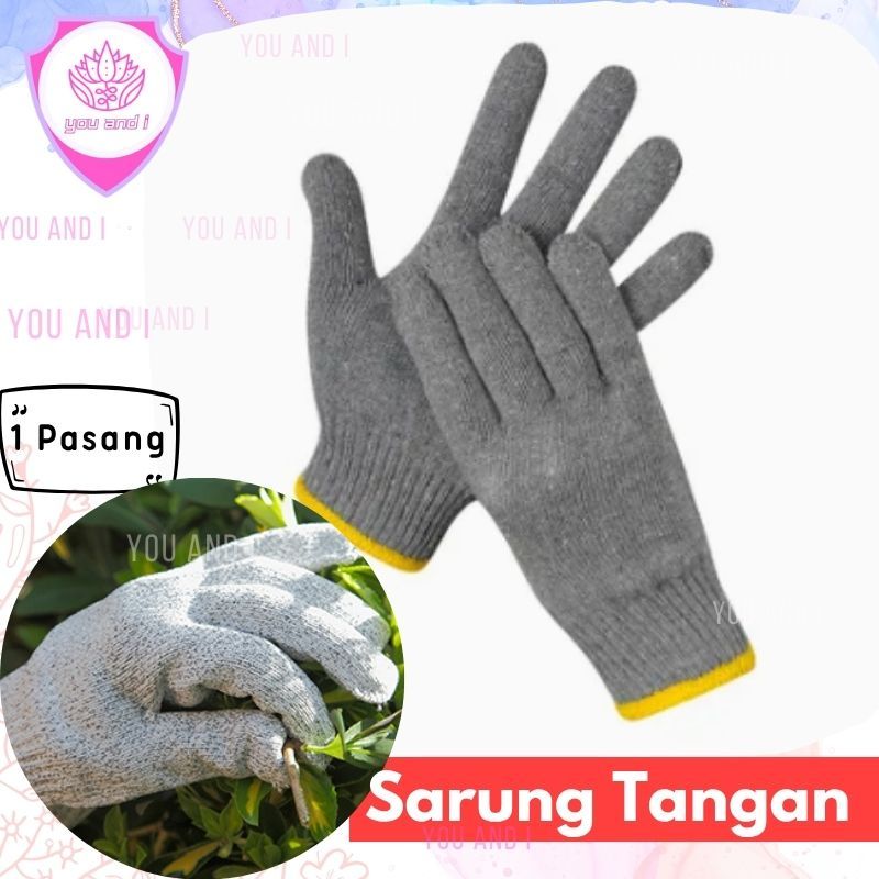 Sarung Tangan Abu-abu Kain untuk Berkebun Proyek