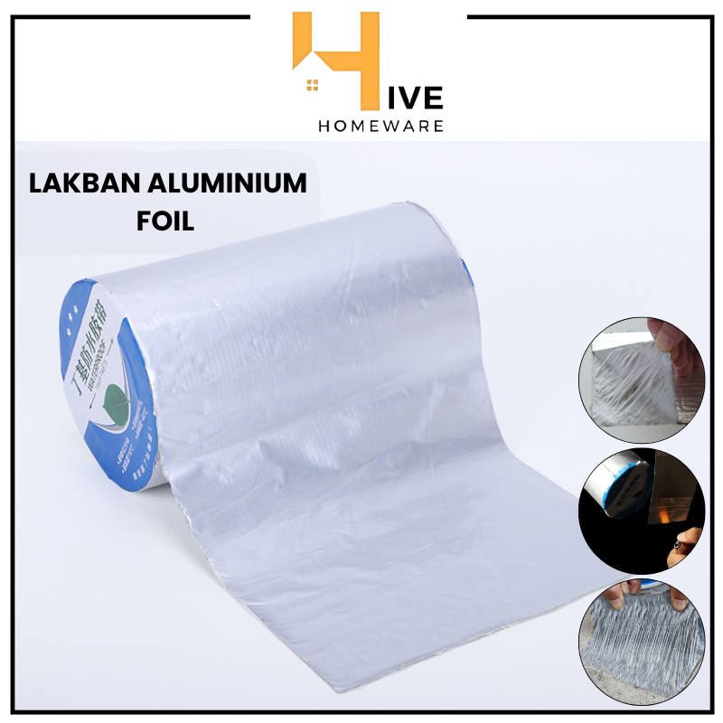 HIVE Lakban Aluminium Foil Isolasi Atap Genteng Asbes Seng Waterproof Anti Bocor