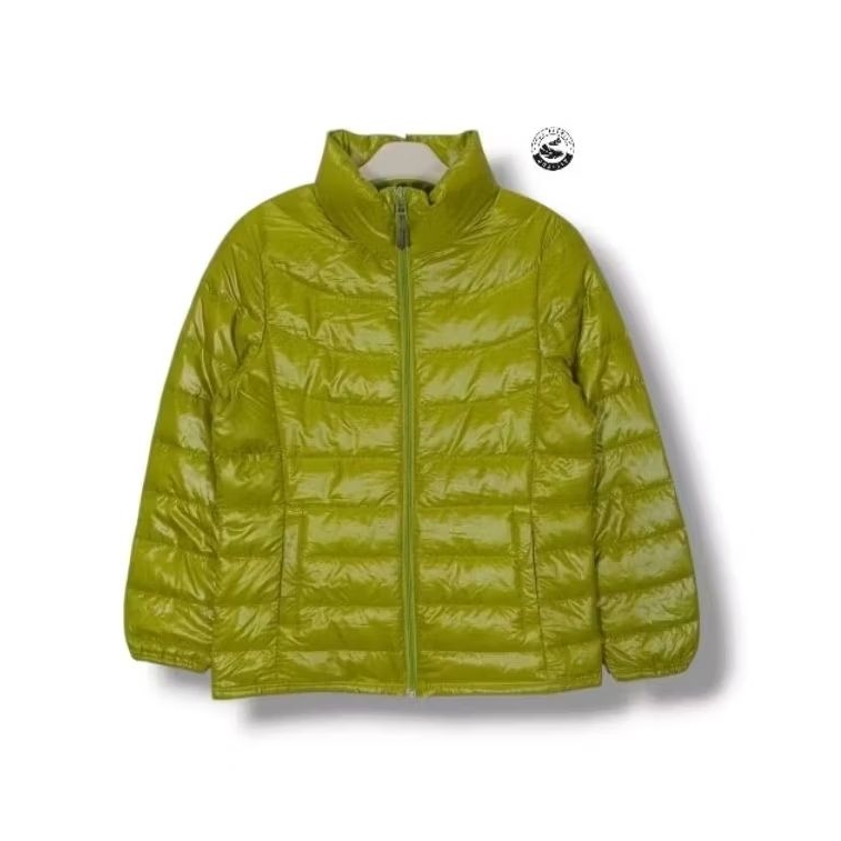 Japan Brand UL Down Jacket Bulu Angsa Yellow-green Size tag L (P65xL51)Japan Brand UL Down Jacket