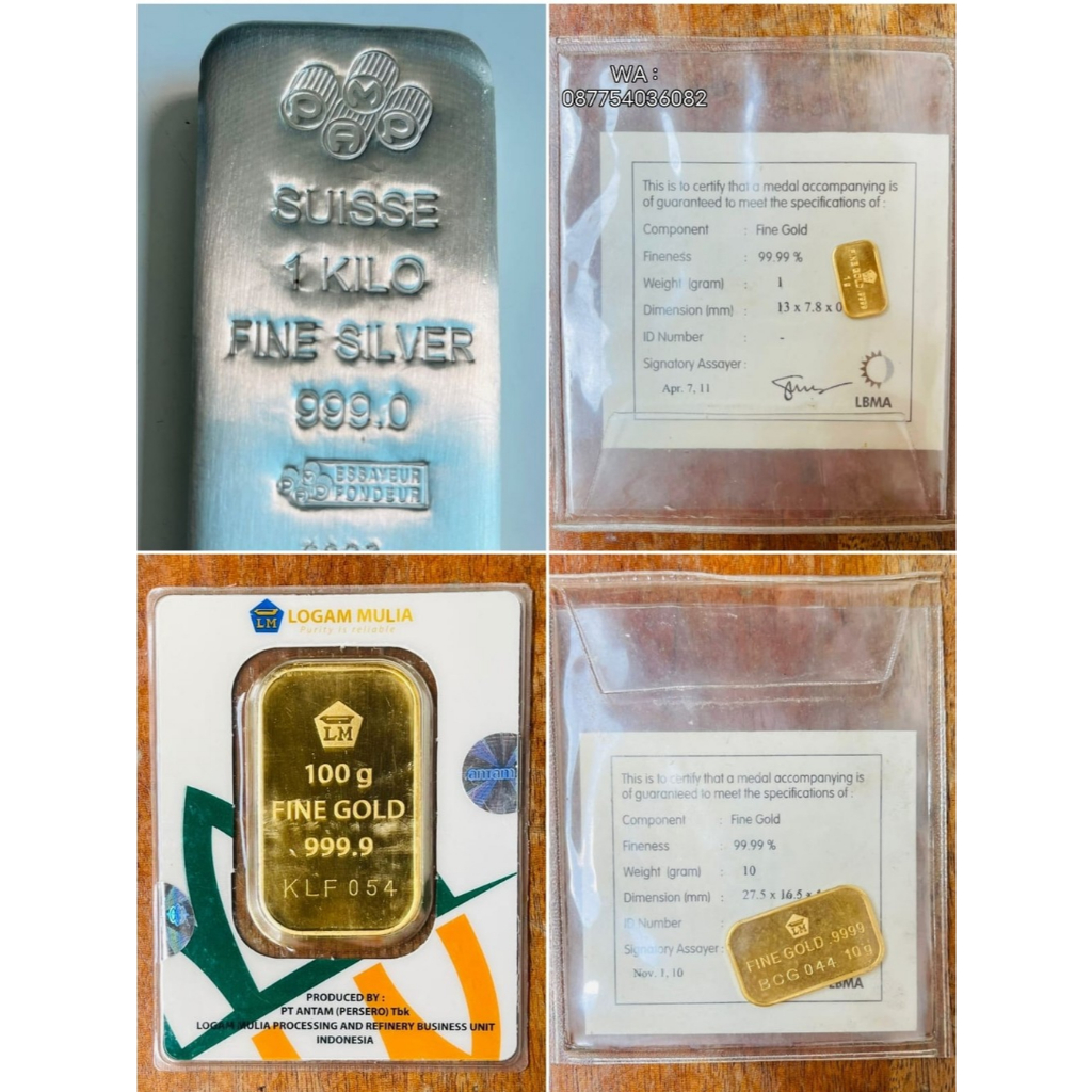 TERMURAH Logam Mulia Emas LM Fine Gold Antam 24K 10 gram 10gr