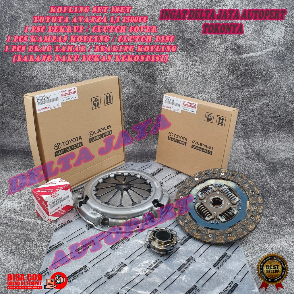 KOPLING SET 1SET PLAT KOPLING, BEARING KOPLING, DEKRUP AVANZA 1.5 RUSH VELOZ