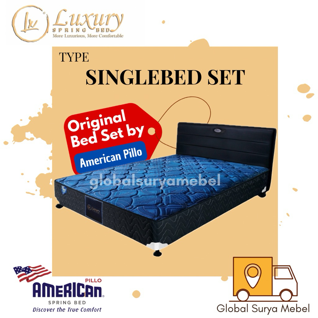 American Luxury Spring Bed Tipe Singlebed Set