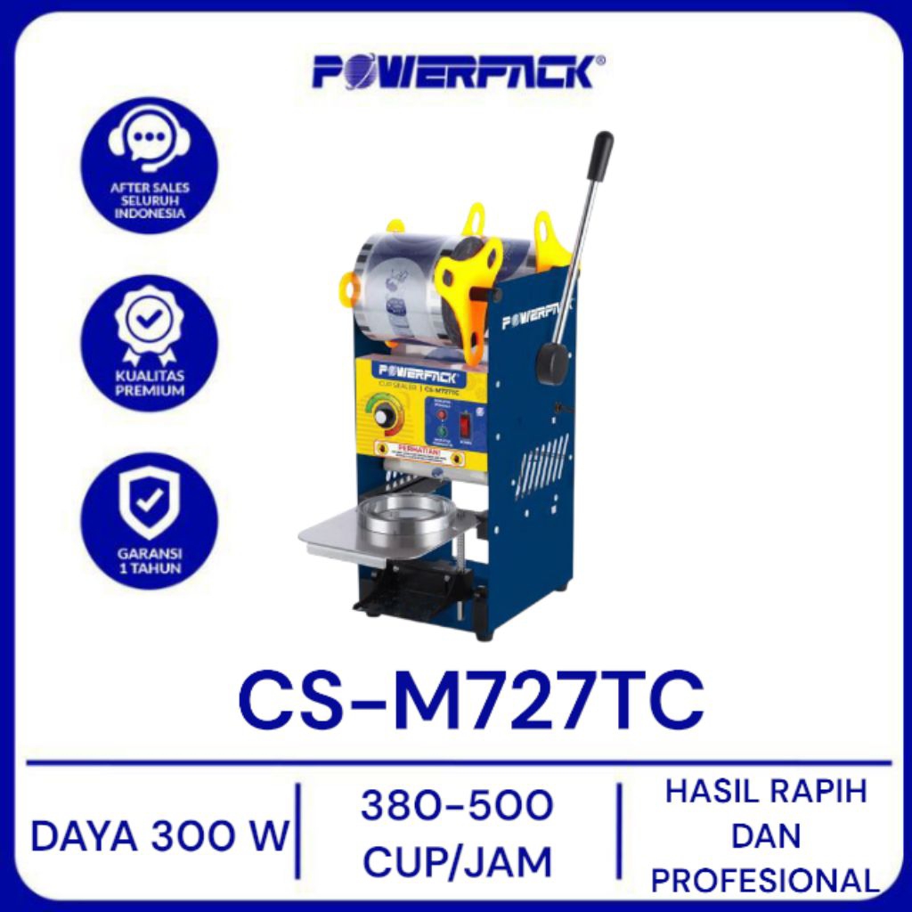 POWERPACK- Manual Cup Sealer CS-M727TC- Mesin Sealer