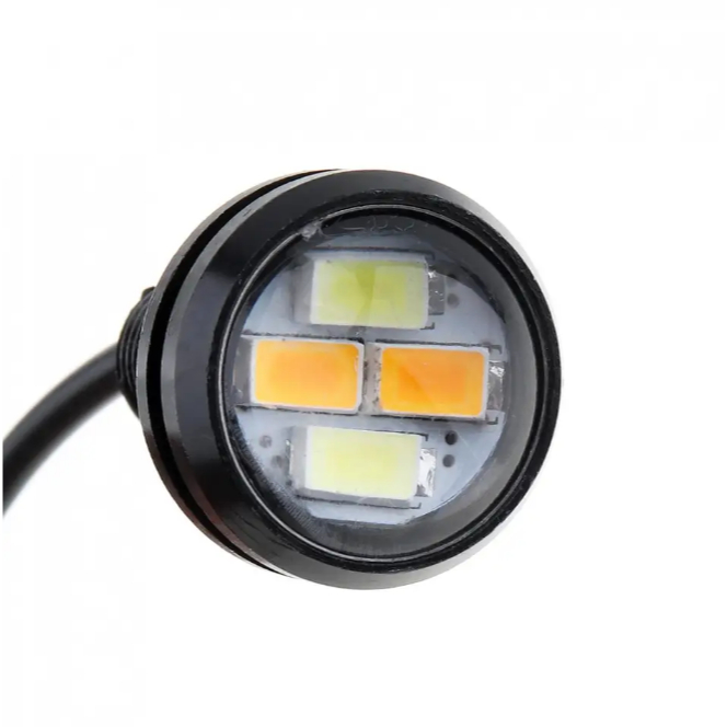 Lampu LED DRL Mata Elang Tembak Sorot Rem Sein Sen Riting Variasi Motor Universal