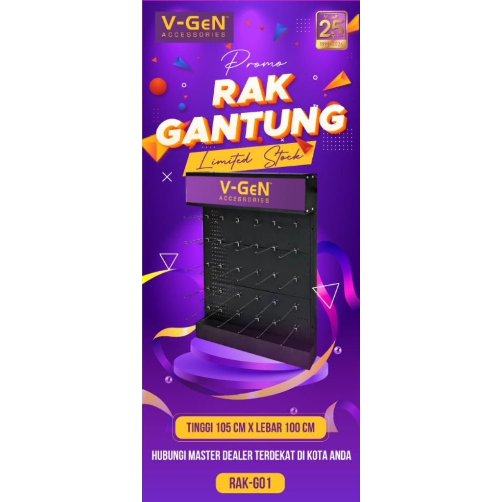 Rak Gantung V-GeN (RG.01) Tinggi 105CM x Lebar 100CM