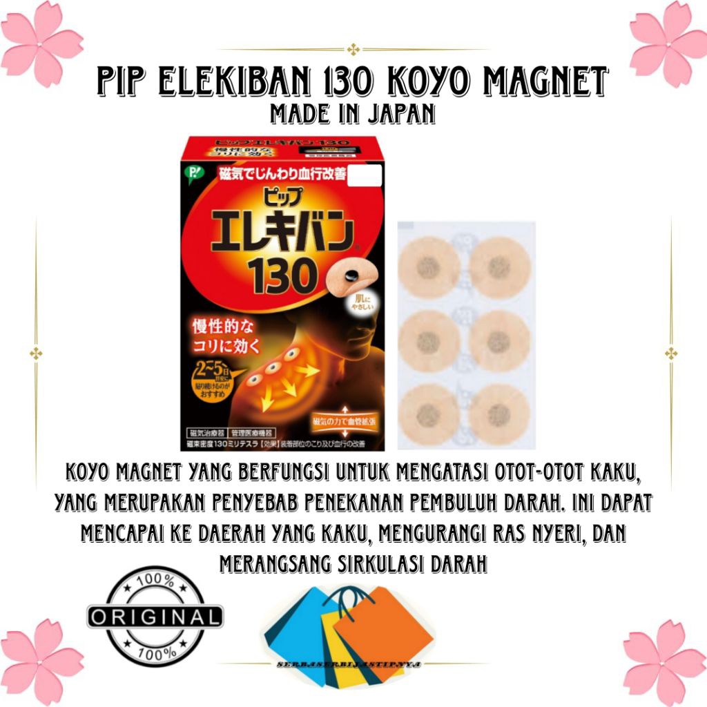 READY STOCK PIP ELEKIBAN 130 KOYO MAGNET ORIGINAL JEPANG/koyo/penghilangpegal/pegalpegal/jepang