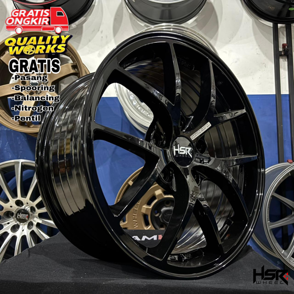 Velg Racing Mobil BMW Ring 17 Model BBS R17 Lebar 7,5 Pcd 5X120 ET40 HSR Wheel Wurzburg