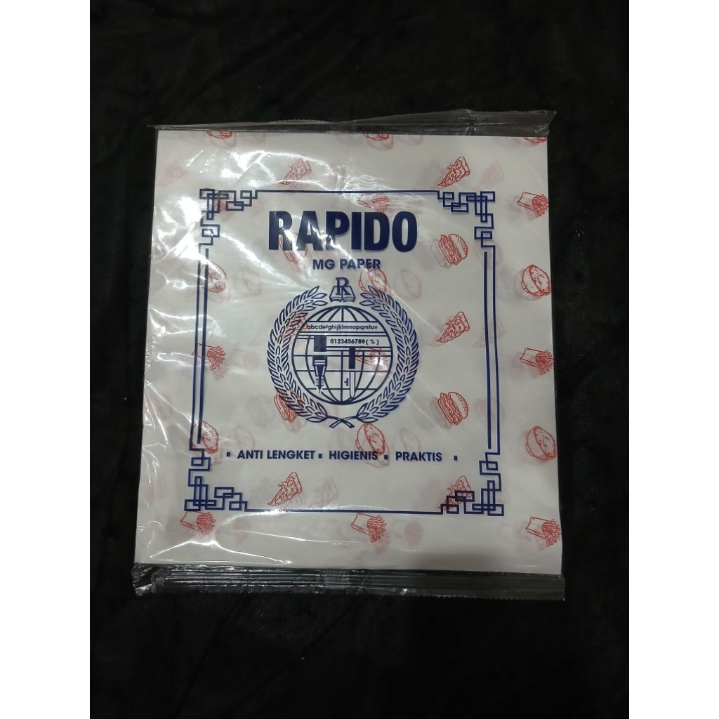 Kertas Pembungkus Nasi RAPIDO Motif / Kertas Kfc