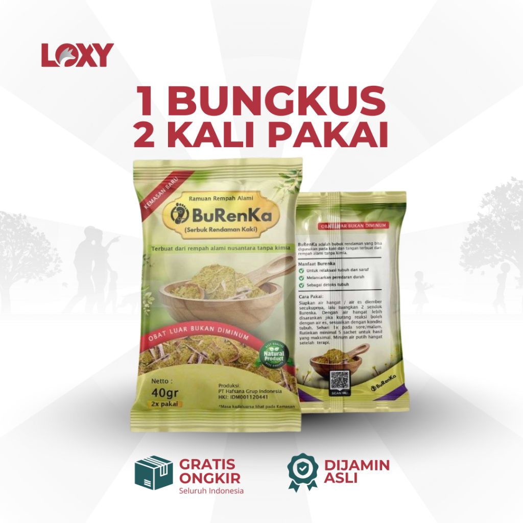 Burenka Rendaman Kaki Herbal Ramuan Mujarab Original 40gr