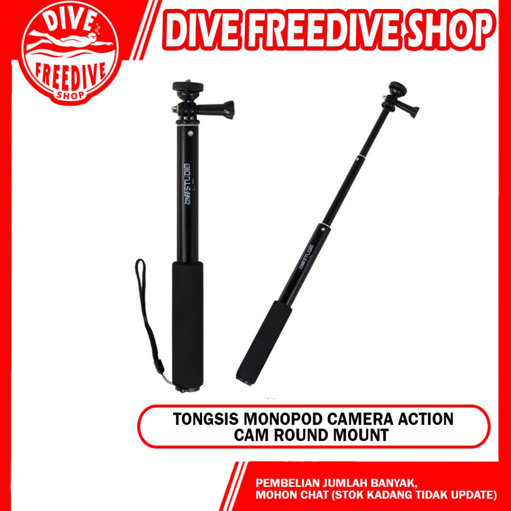Tongsis For Handphone Camera Action Cam Monopod Gopro Brica B-Pro 5 Tongkat Selfie Kamera Aksi Vlog 