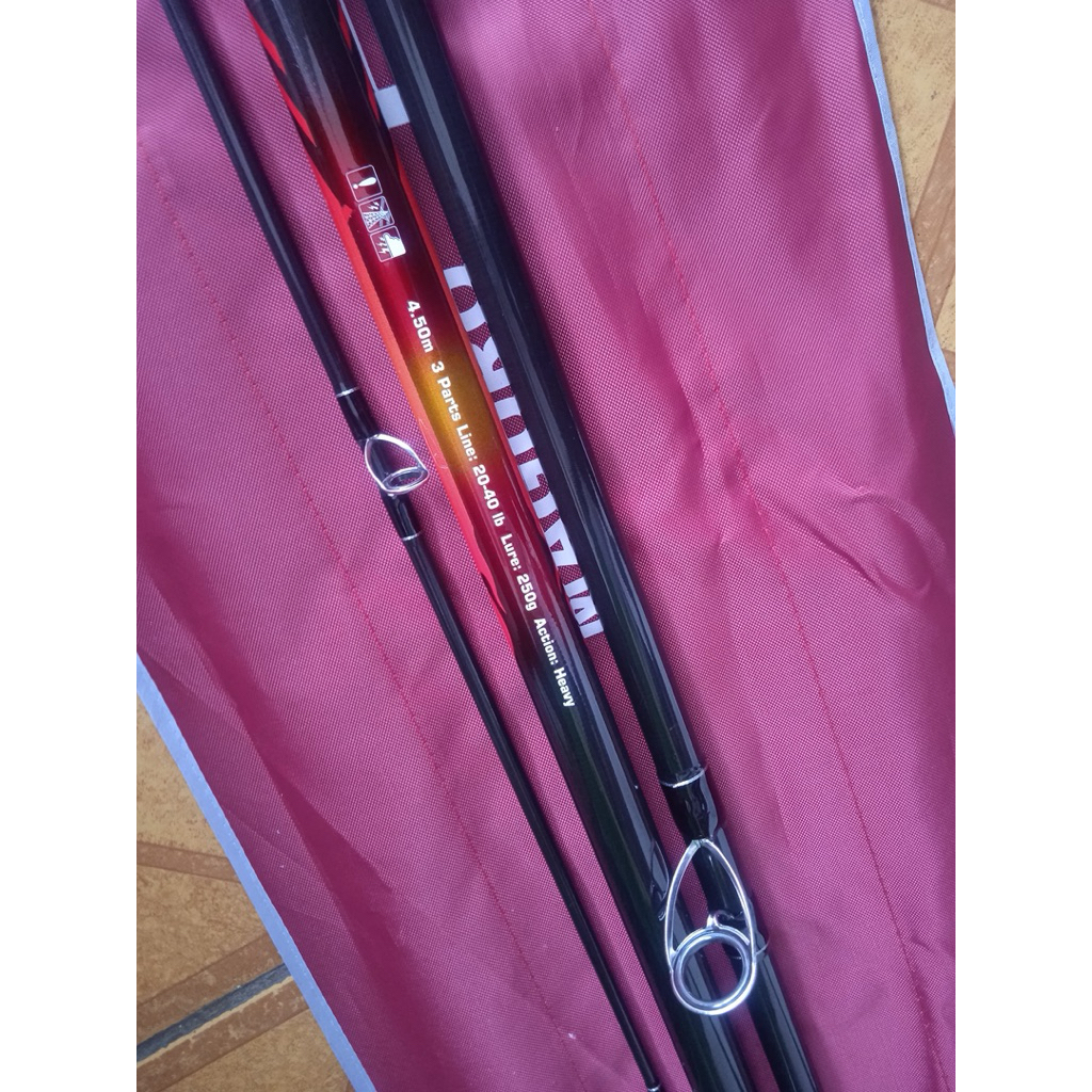 Joran Sambung 3 Surf Pasiran Maguro Emperror 390 420 450 EV Carbon