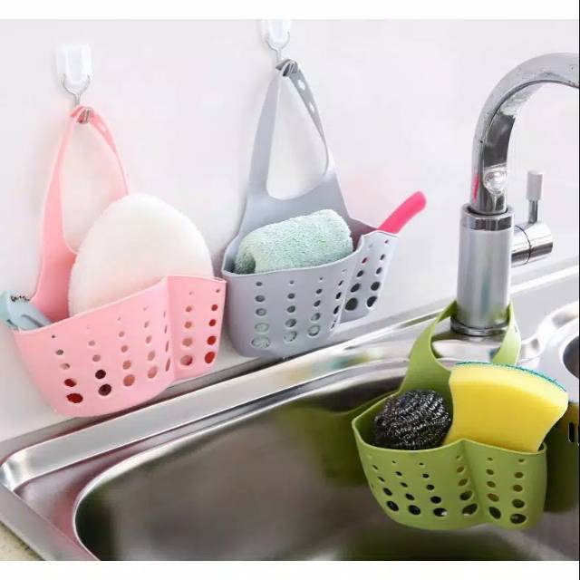 Tempat cuci piring / tempat penyimpanan spon cuci piring / gantungan cuci piring