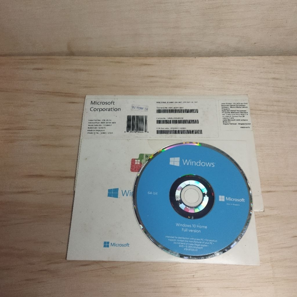 Windows 10 Home 64bit CD Original