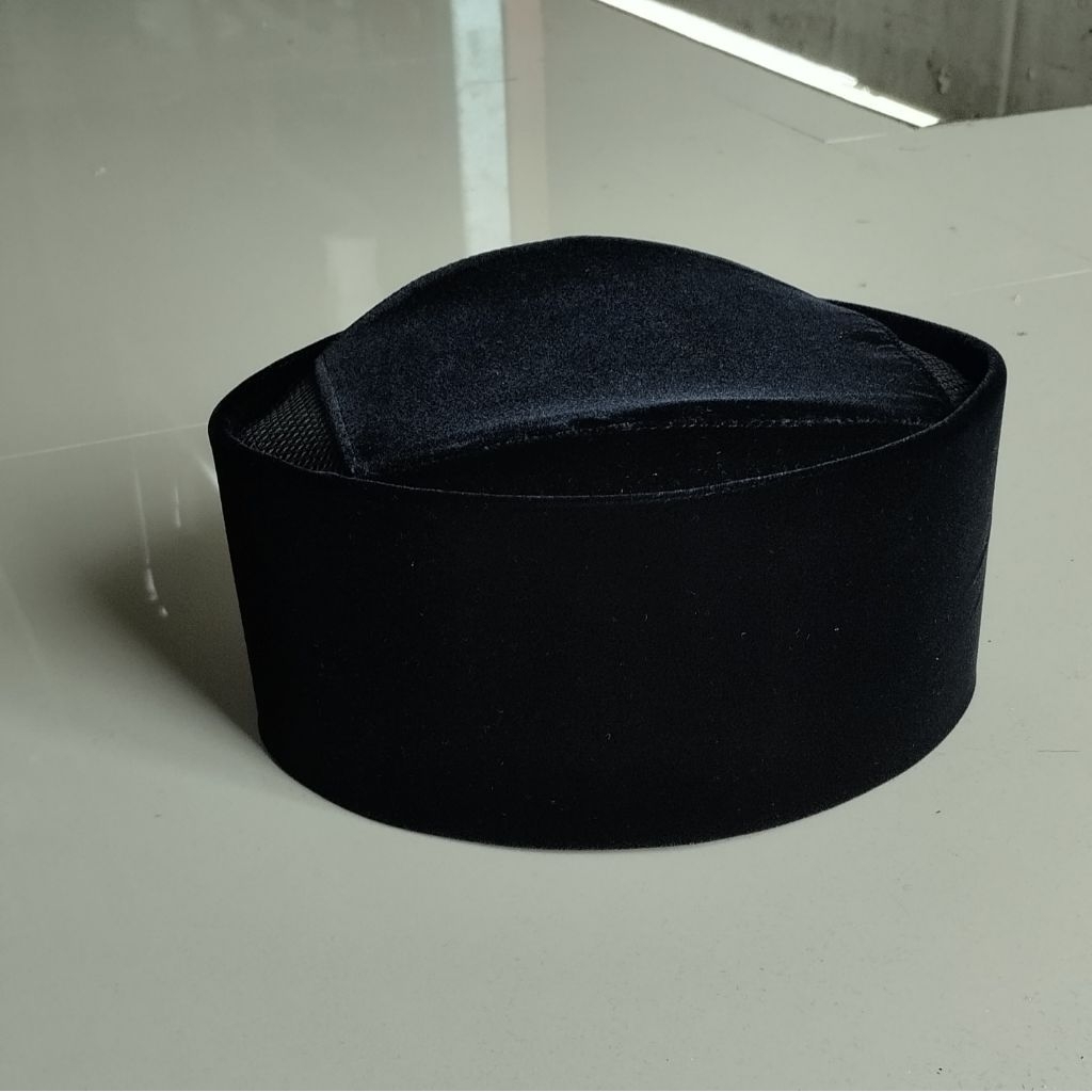 SONGKOK SUSUN, KOPIAH SUSUN, PECI SUSUN HITAM POLOS BER AC.