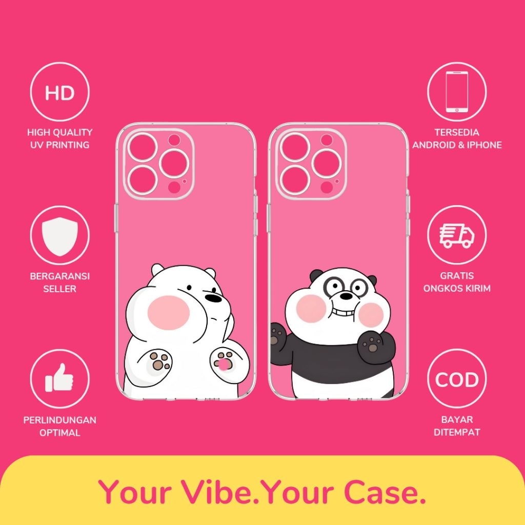 Custom Case Desain Couple All Type Hp Android & iPhone Bahan Softcase Silikon