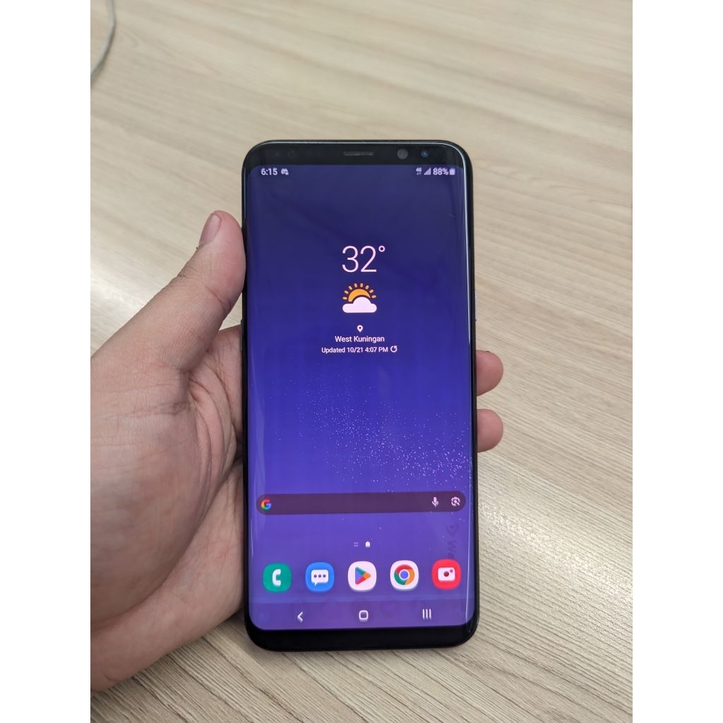 Samsung Galaxy S8 Plus Exynos 4/64 Second Resmi SEIN Normal minus shadow aja