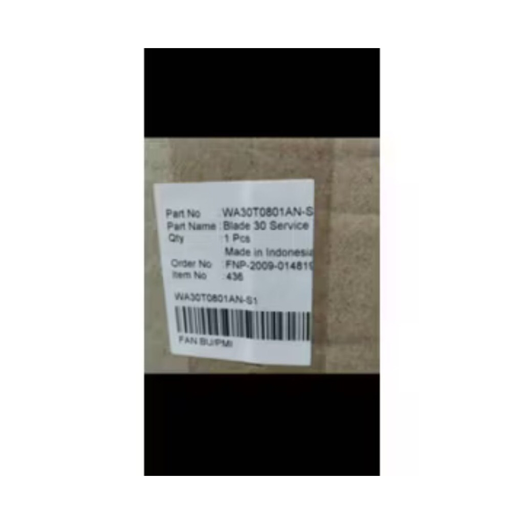 BALING-BALING KIPAS 12" PANASONIC ORIGINAL