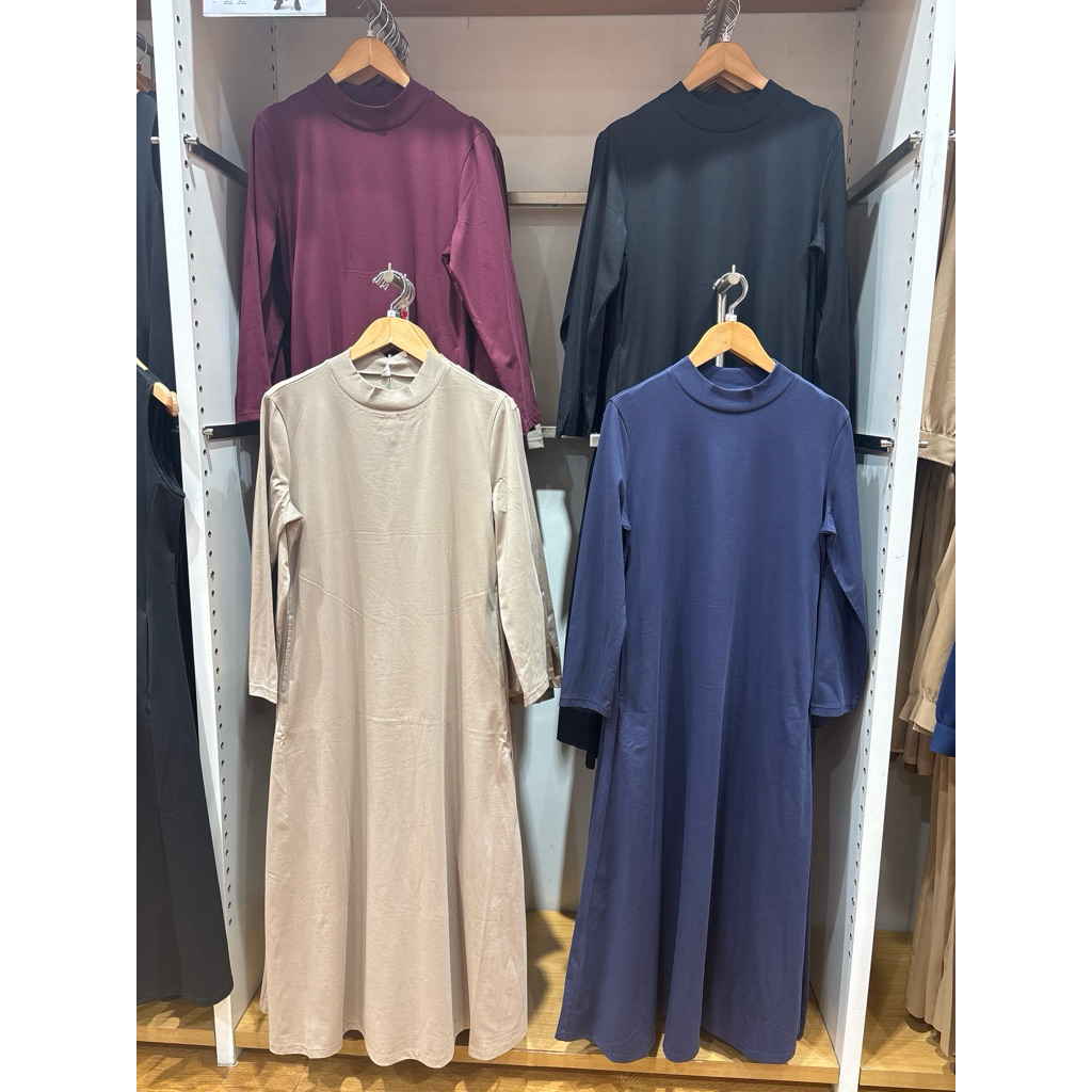 UNIQLO AIRISM GAUN KATUN FLARE