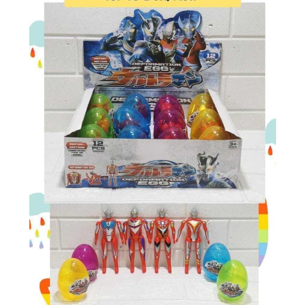 Mainan Anak Hadiah Telur Figure Ultraman - Egg Surprise Mainan Kejutan Keren