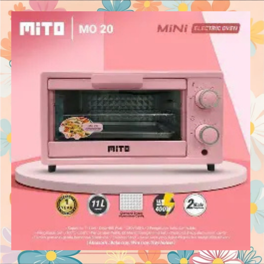 Mito Oven Listrik Mini Mo 20 11 Liter Low Watt 400W