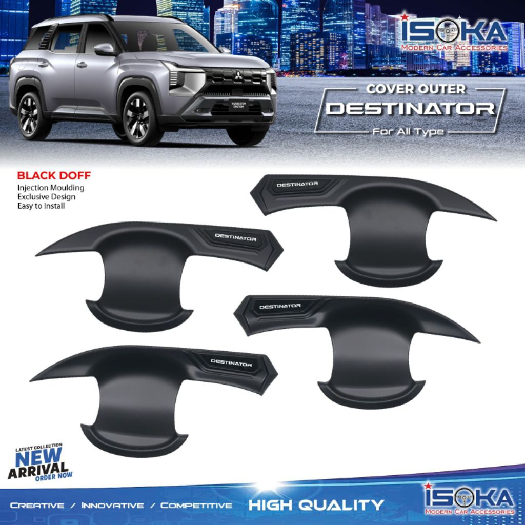 outer mobil destinator hitam doff