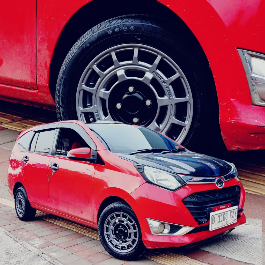 paket velg dan ban ring 14 hsr mentawai dan ban 175 65 r14 accelera eco plush untuk sigra brio calya