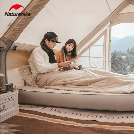 KASUR TIDUR BUILT-IN PUMP FABRIC INFLATABLE BED NATUREHIKE CNH22DZ024