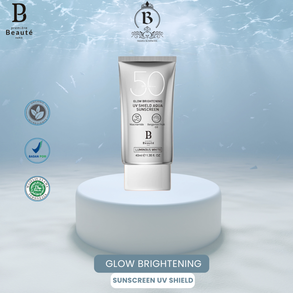 PREMIERE BEAUTE UV Shield Aqua Sunscreen 40ml SPF 50 PA+++ Series Luminous White Glow