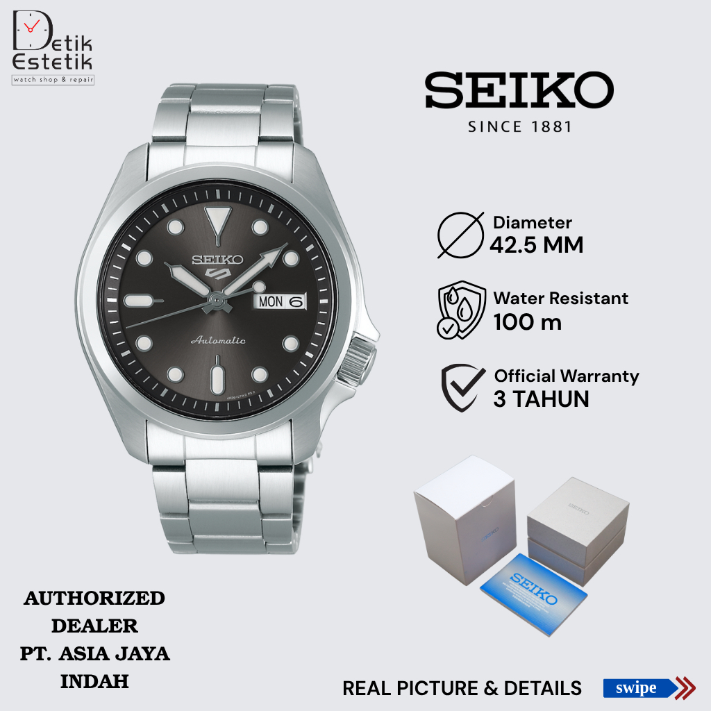 Jam Tangan Seiko 5 Sports SRPE51 / SRPE51K1 Automatic Stainless Steel Original