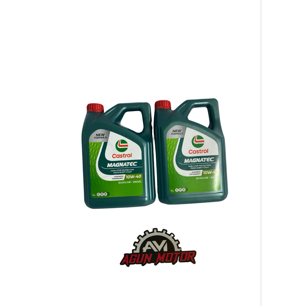 Oli mesin castrol magnatec 10W40 bensin diesel 10W-40 4Liter
